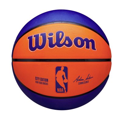 Wilson 2023 NBA Team City Edition New York Knicks Size 7 - Orange - Ball